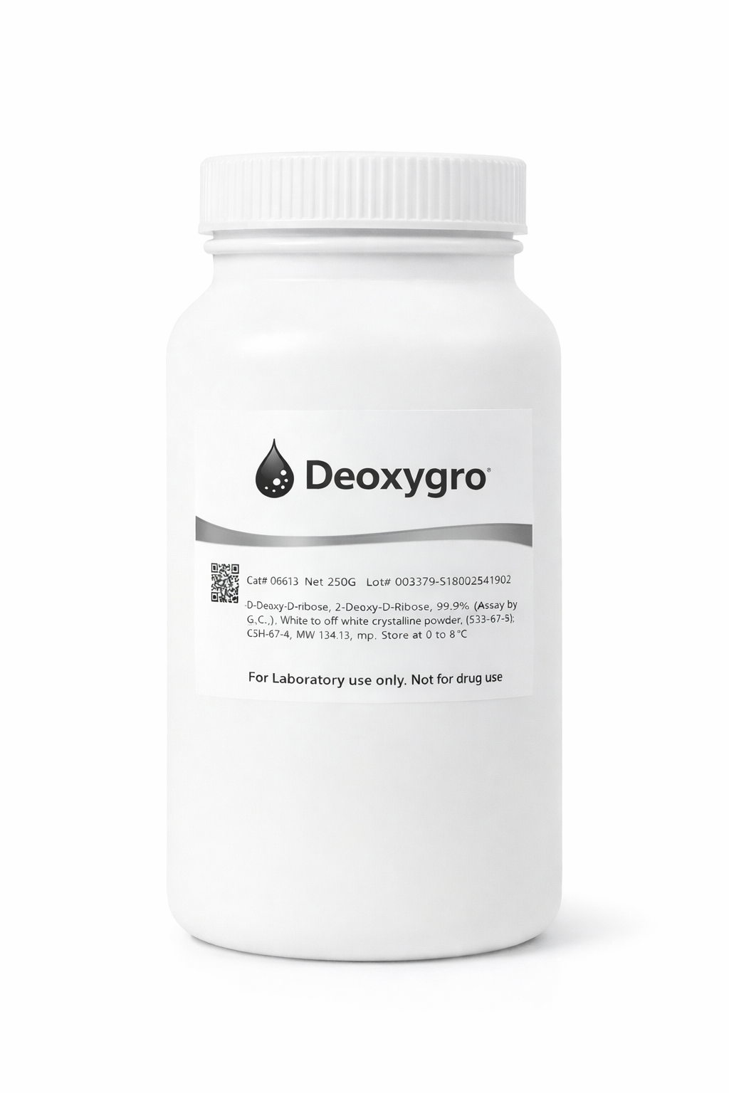 99.9% Pure Raw 2 Deoxy D Ribose Powder.